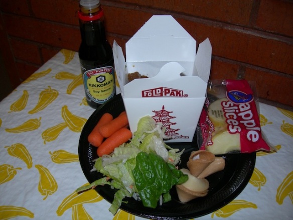 Too many patterns in the background distract from the food