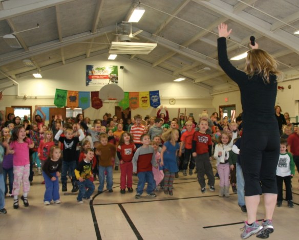 Students in PIttston, Maine, jump for joy (as well as health, wellness and academic success) 