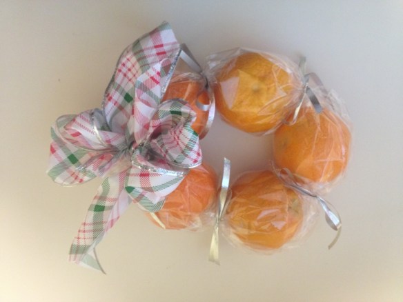 Simple citrus wreath